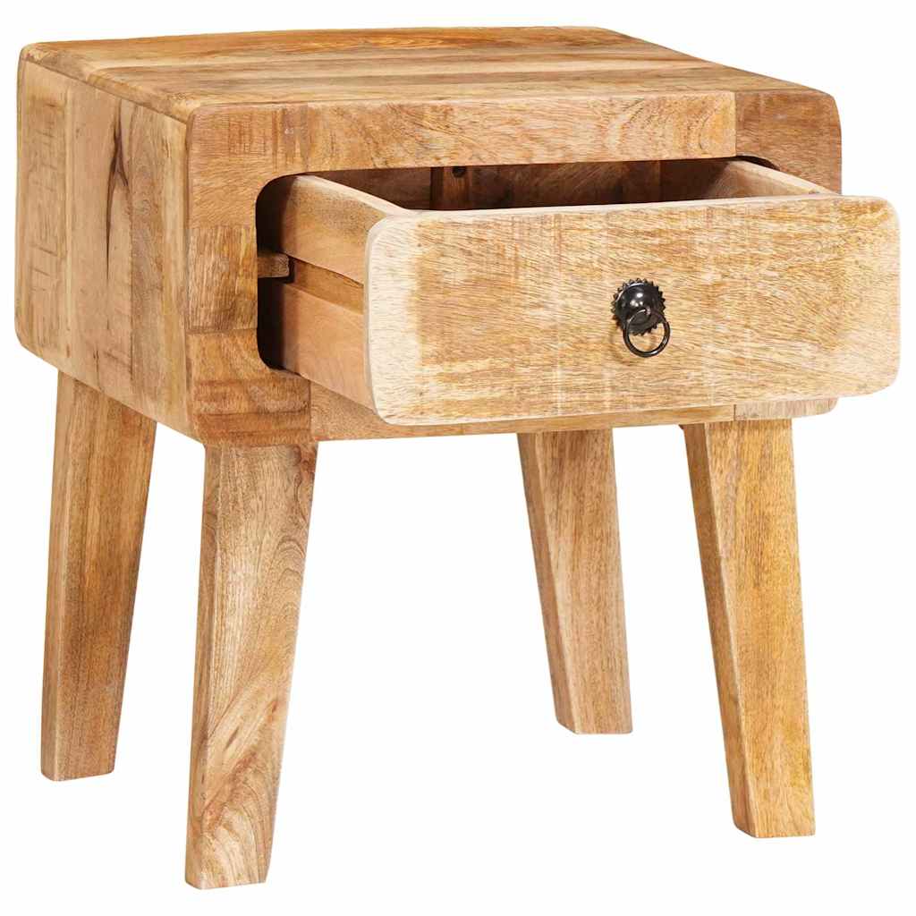 End Tables with Drawer Brown 40 x 32 x 46 cm Solid mango wood
